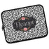 Grey Leopard & Roses Custom Name Laptop Sleeve